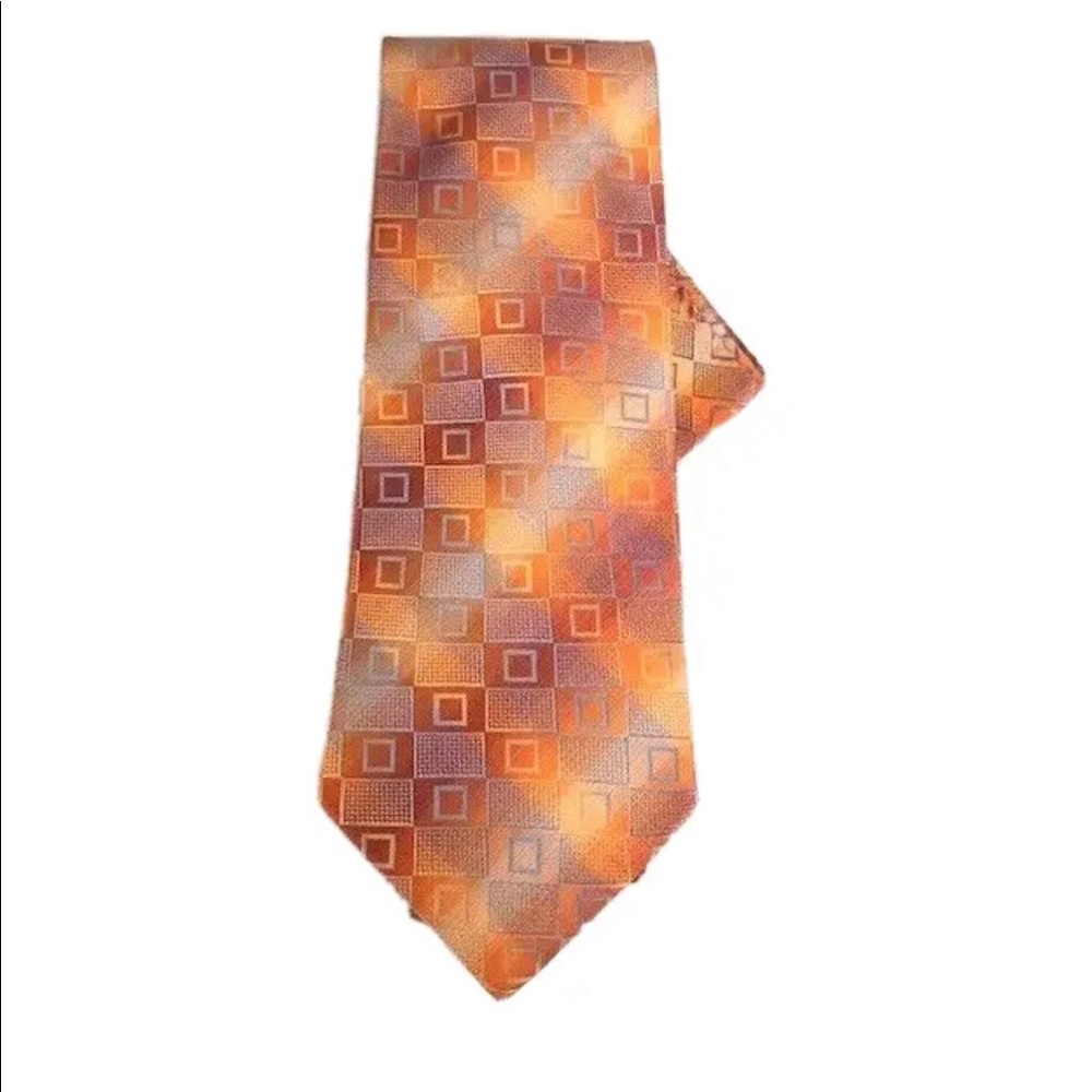 Socrates The Arts of Colors Men's Tie & Hanky Set  Orange, Yellow and Powder